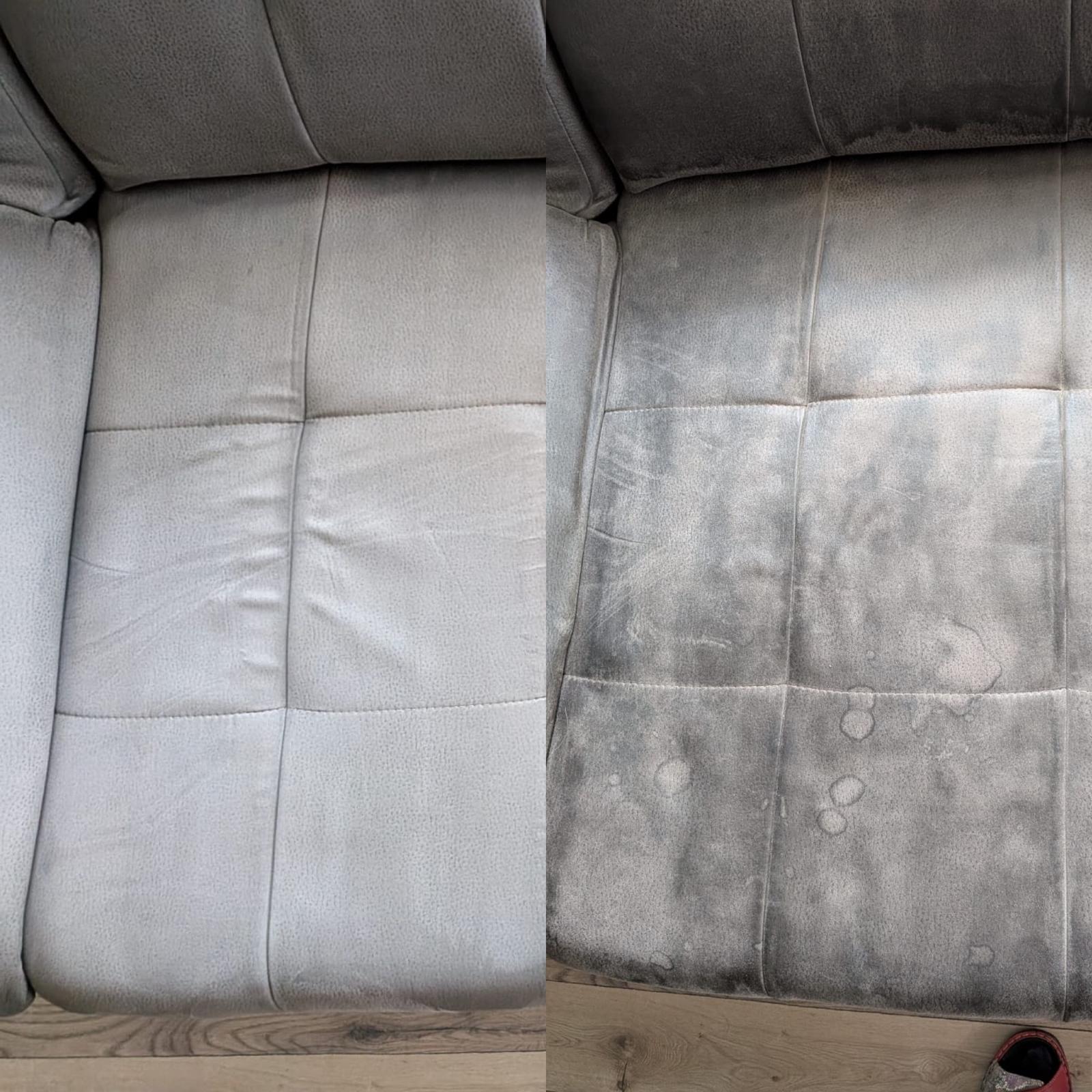 Sofa Vorher-Nachher Mikrofaser Jülich